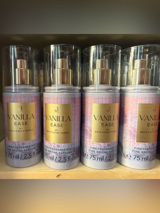 Bath & Body Works Other - 4 Bath & Body Works Vanilla Ease Fine Fragrance Mist — Lavender Purple & Gold